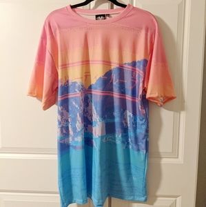 Vaporwave 95 all-over print tee Sz XL